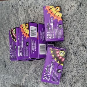 NEW - 🎃 Halloween Lights Orange and Purple Lights - Set of 8